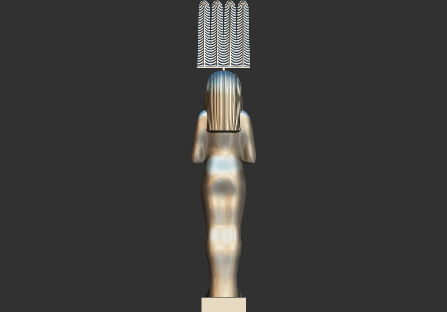 Tutankhamun Shabti Shu Merit Amun Statue 3D Printable model 3D print model_5