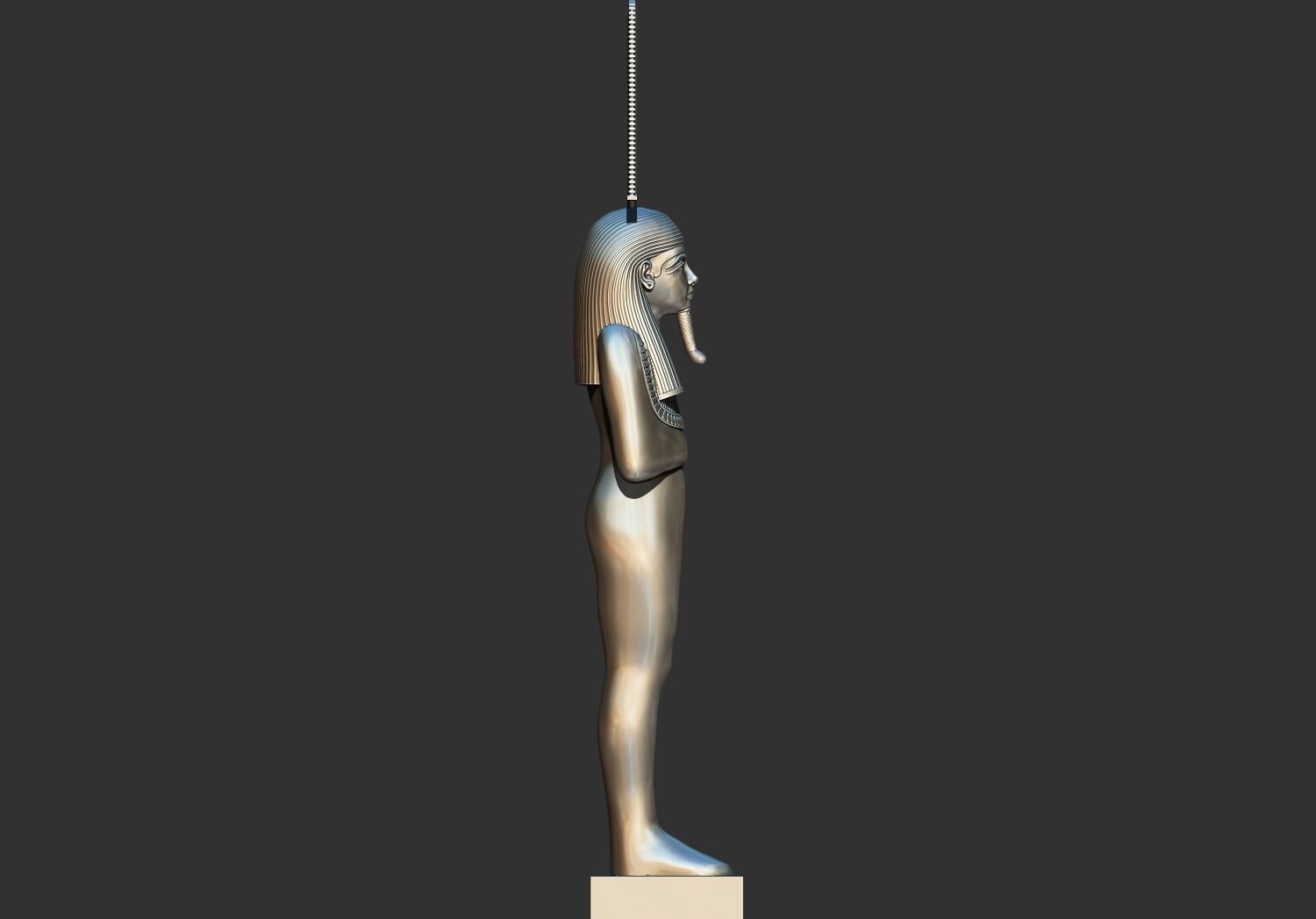 Tutankhamun Shabti Shu Merit Amun Statue 3D Printable model 3D print model_4