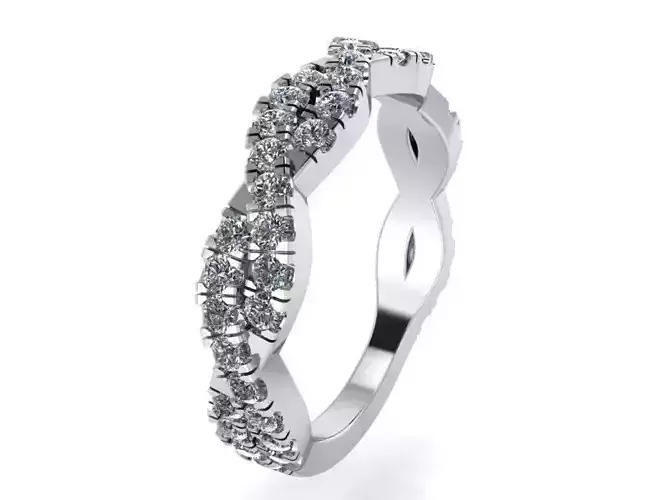 Twisted Diamond Ring 1472