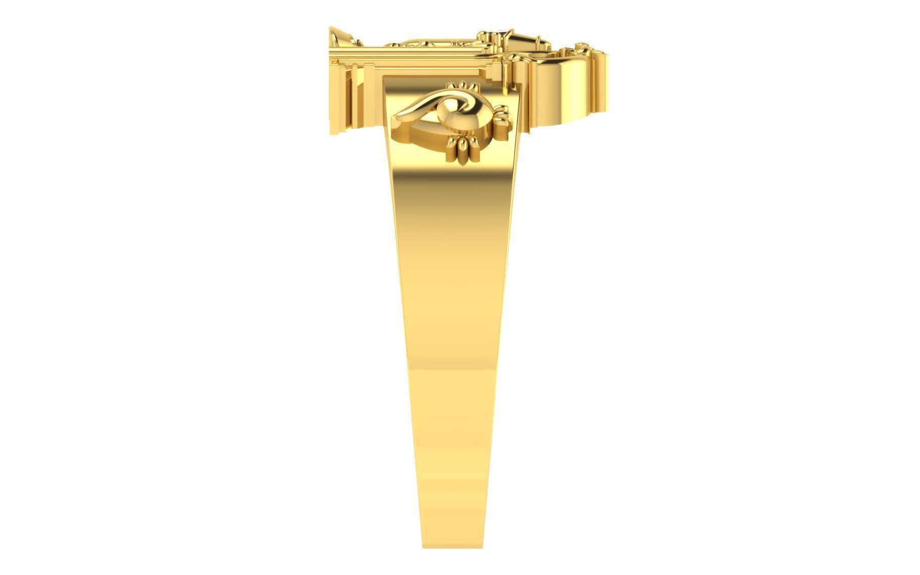 Diamond Ring  3D print model_2