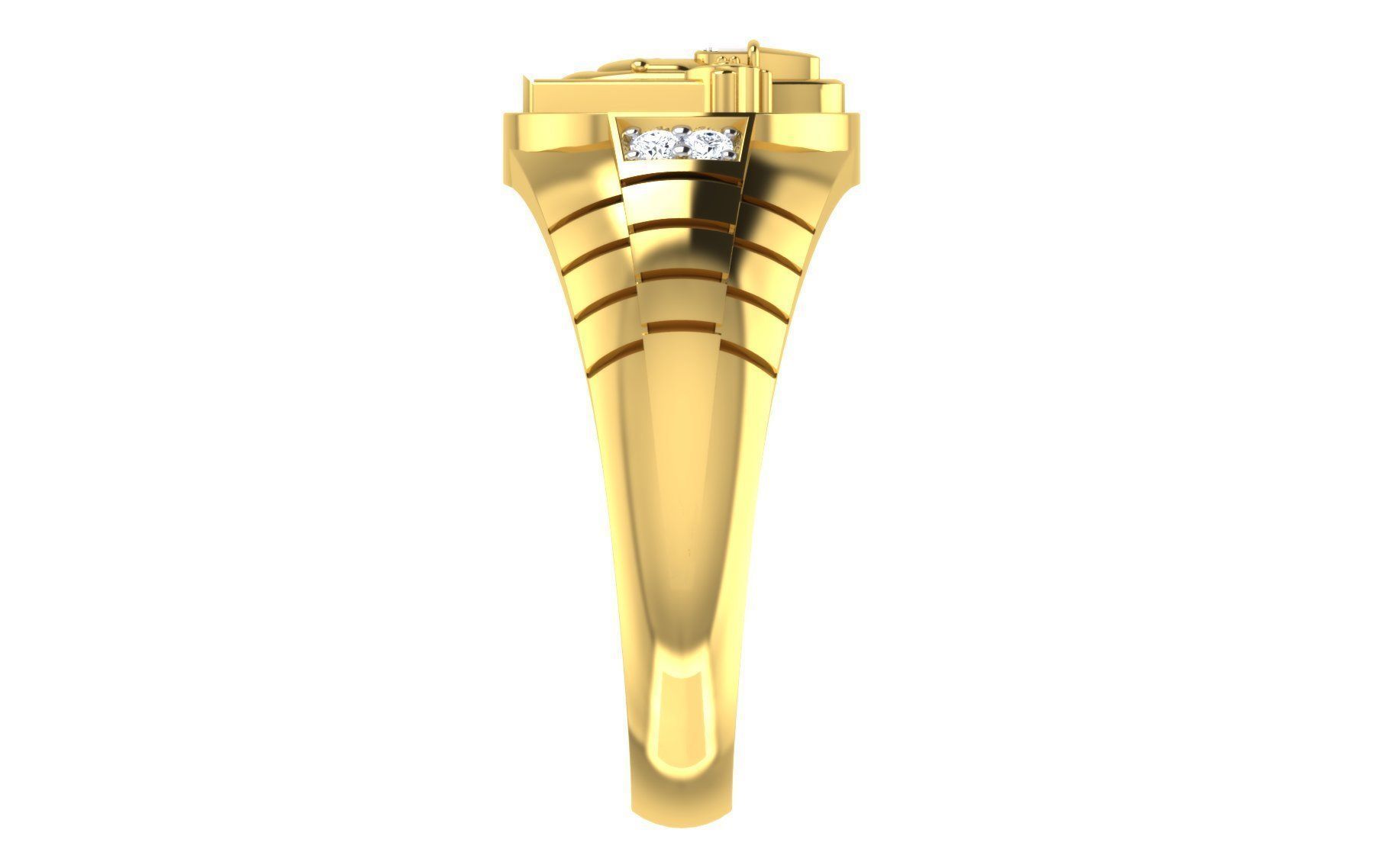Diamond Ring  3D print model_2