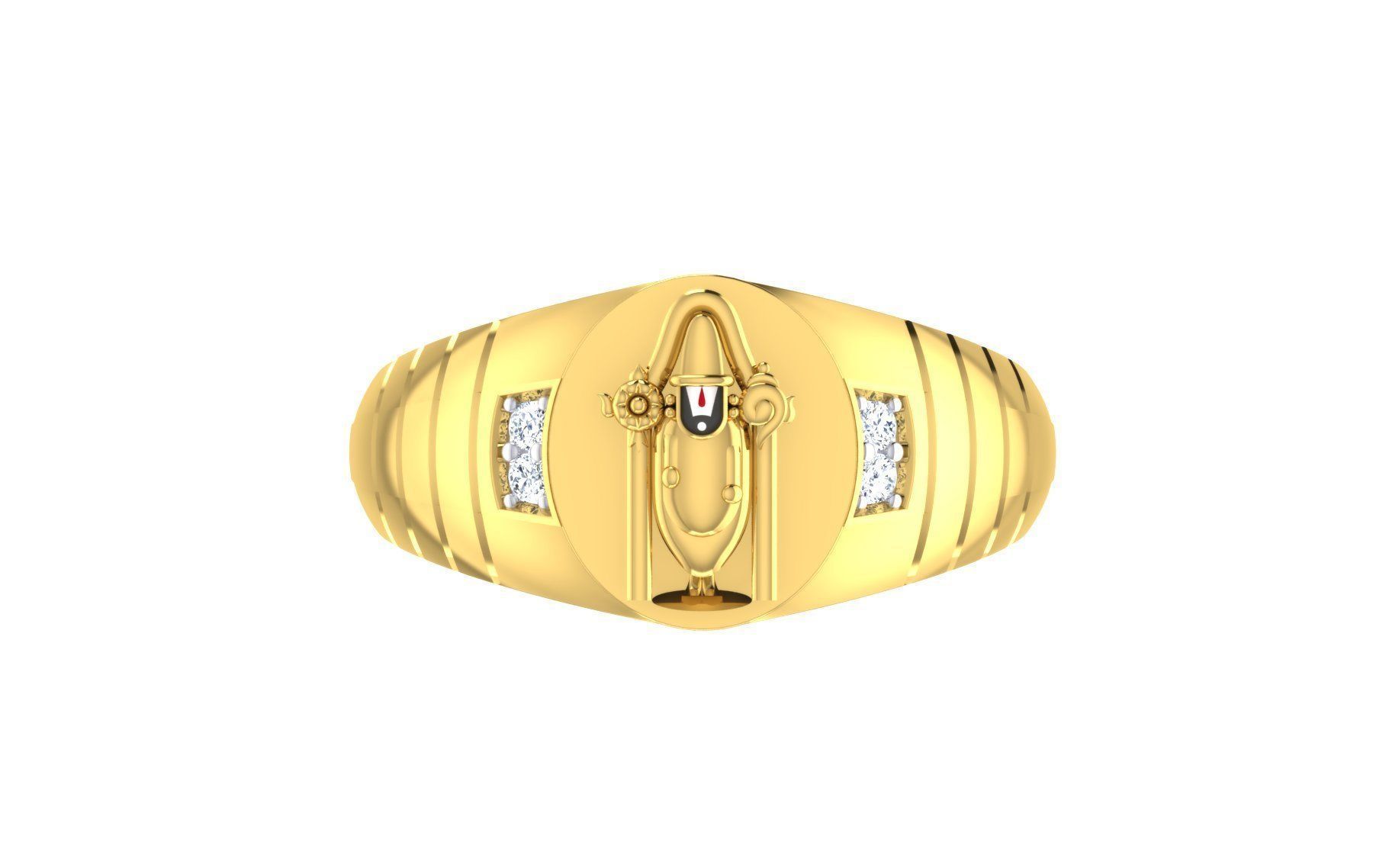 Diamond Ring  3D print model_4