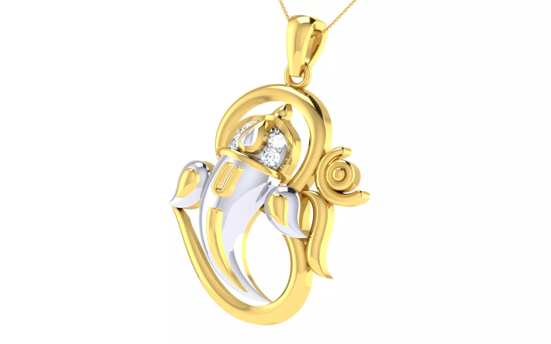 Diamond Pendant 3D print model_0