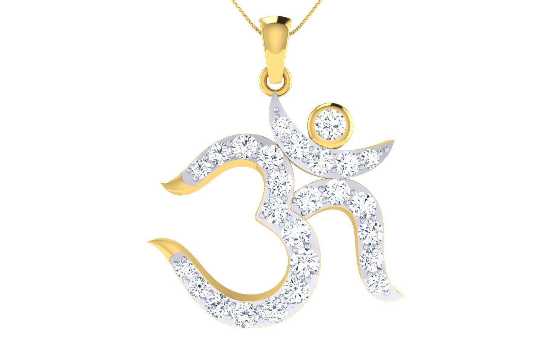 Diamond Pendant 3D print model_1