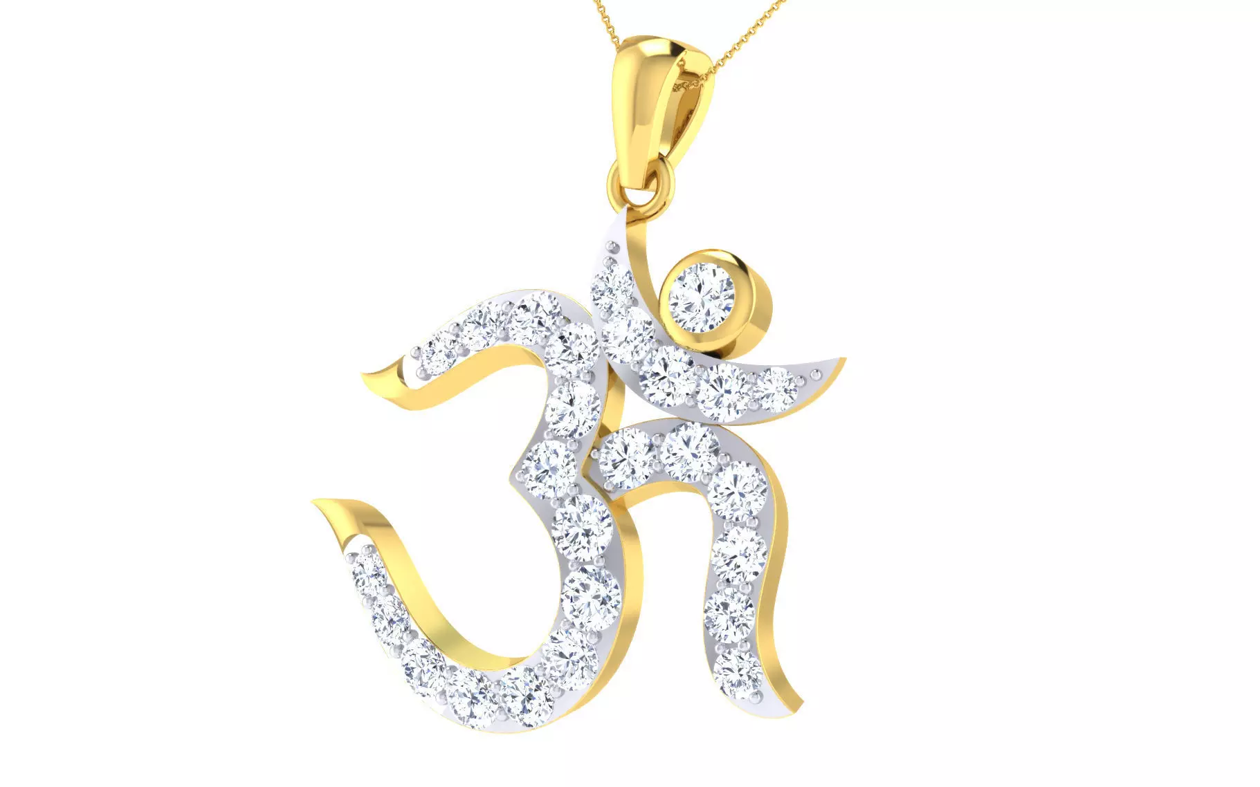 Diamond Pendant 3D print model_0