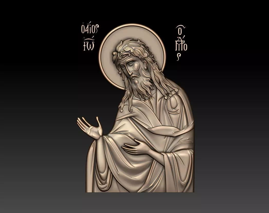 Saint John the Baptist 3D print model_0