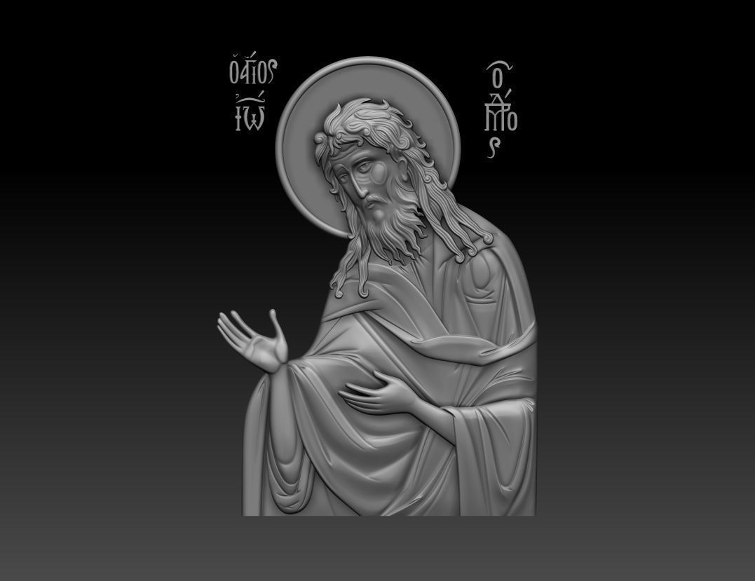 Saint John the Baptist 3D print model_13