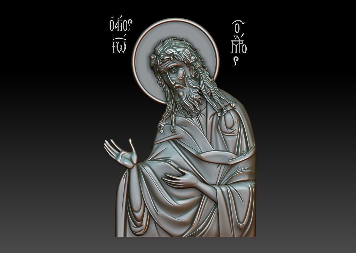 Saint John the Baptist 3D print model_9