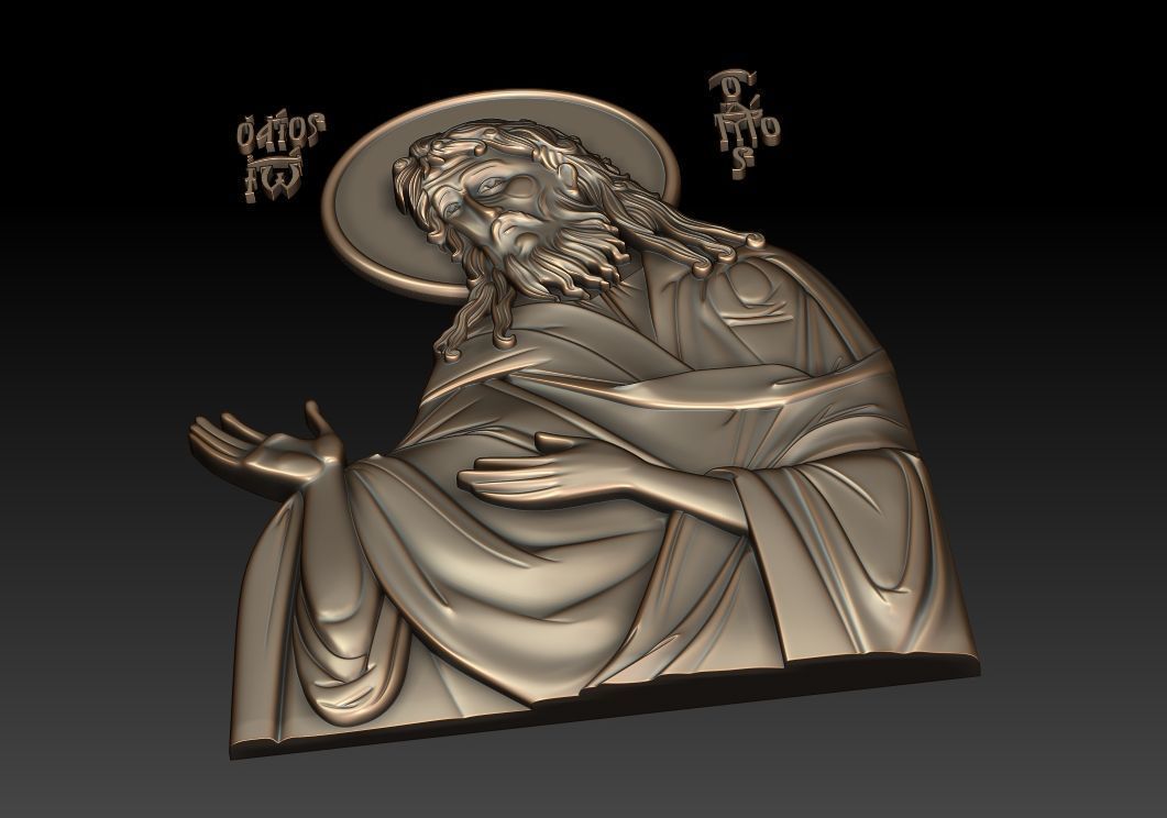 Saint John the Baptist 3D print model_2