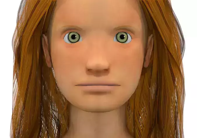 Girl with light red hair