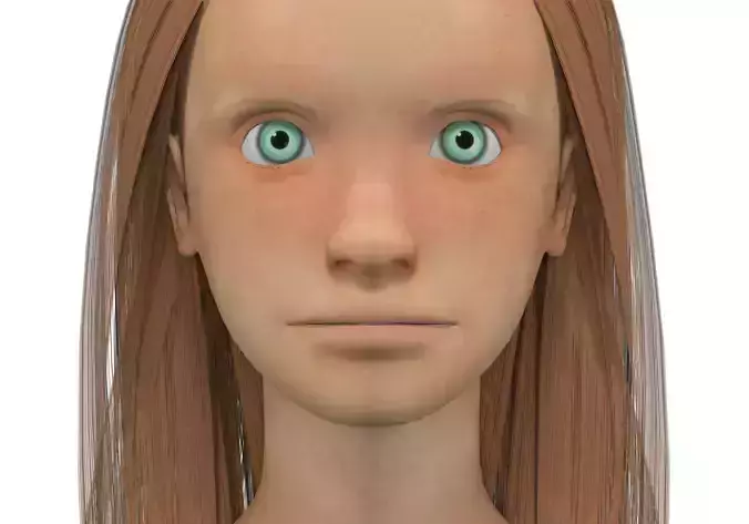 Girl with light brown hair