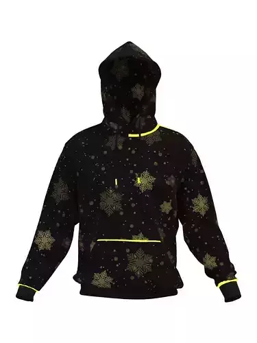 Christmas male hoodie 3D model