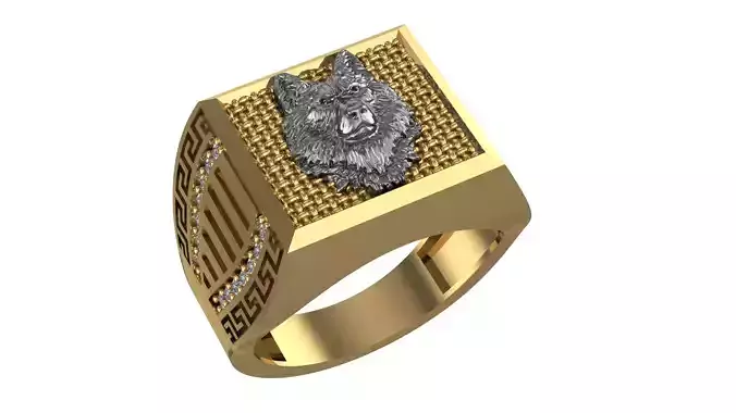 Wolf Unisex Ring