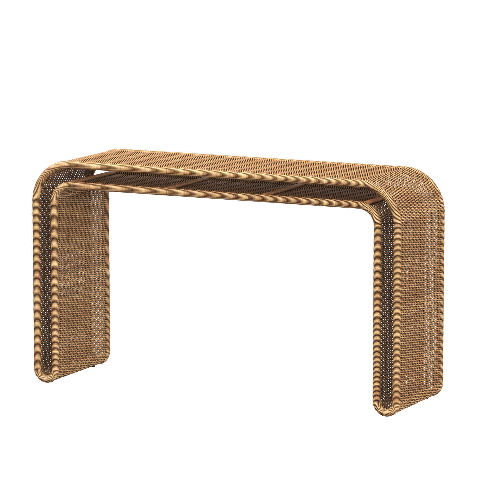 PENIDA WICKER CONSOLE TABLE 3D model_5