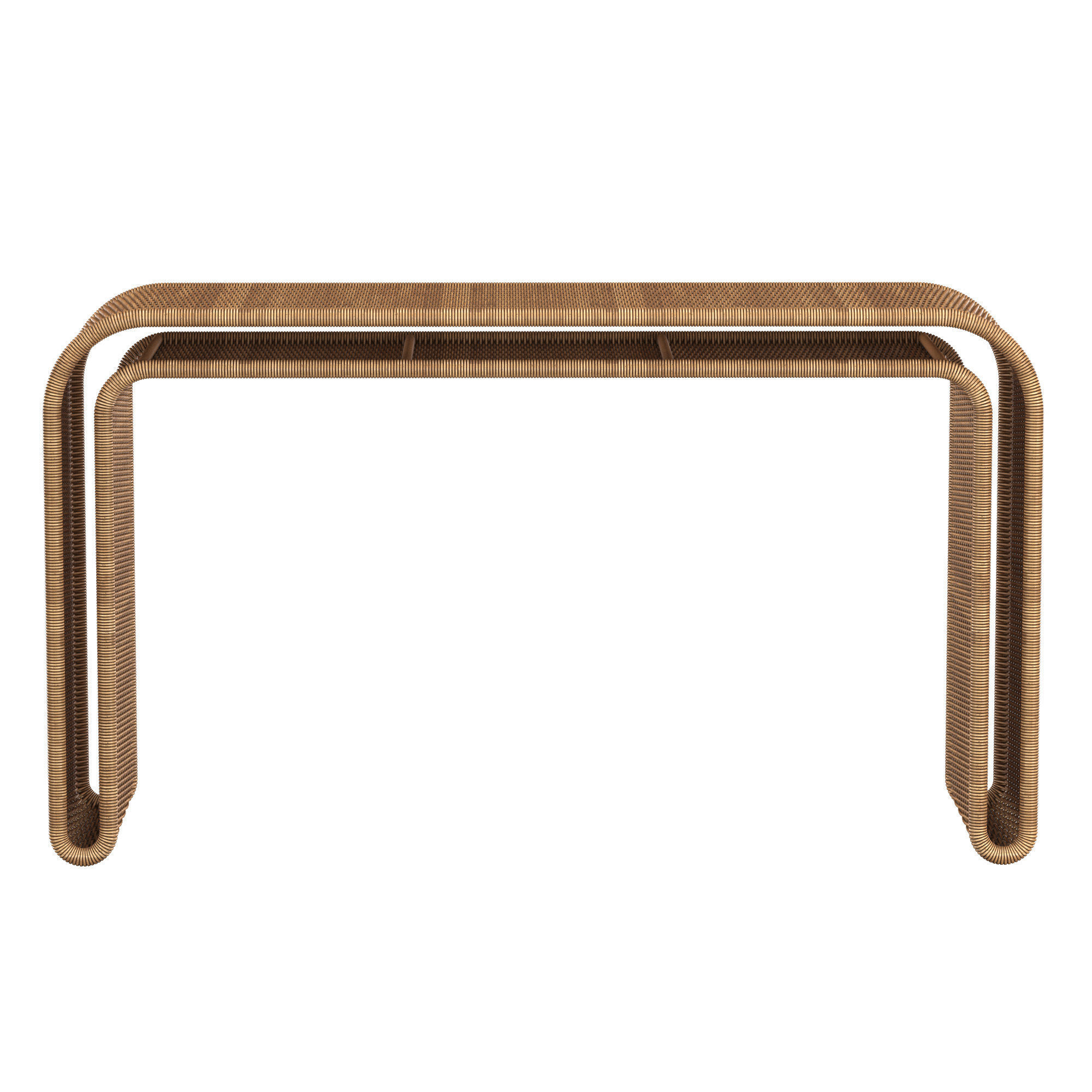 PENIDA WICKER CONSOLE TABLE 3D model_2