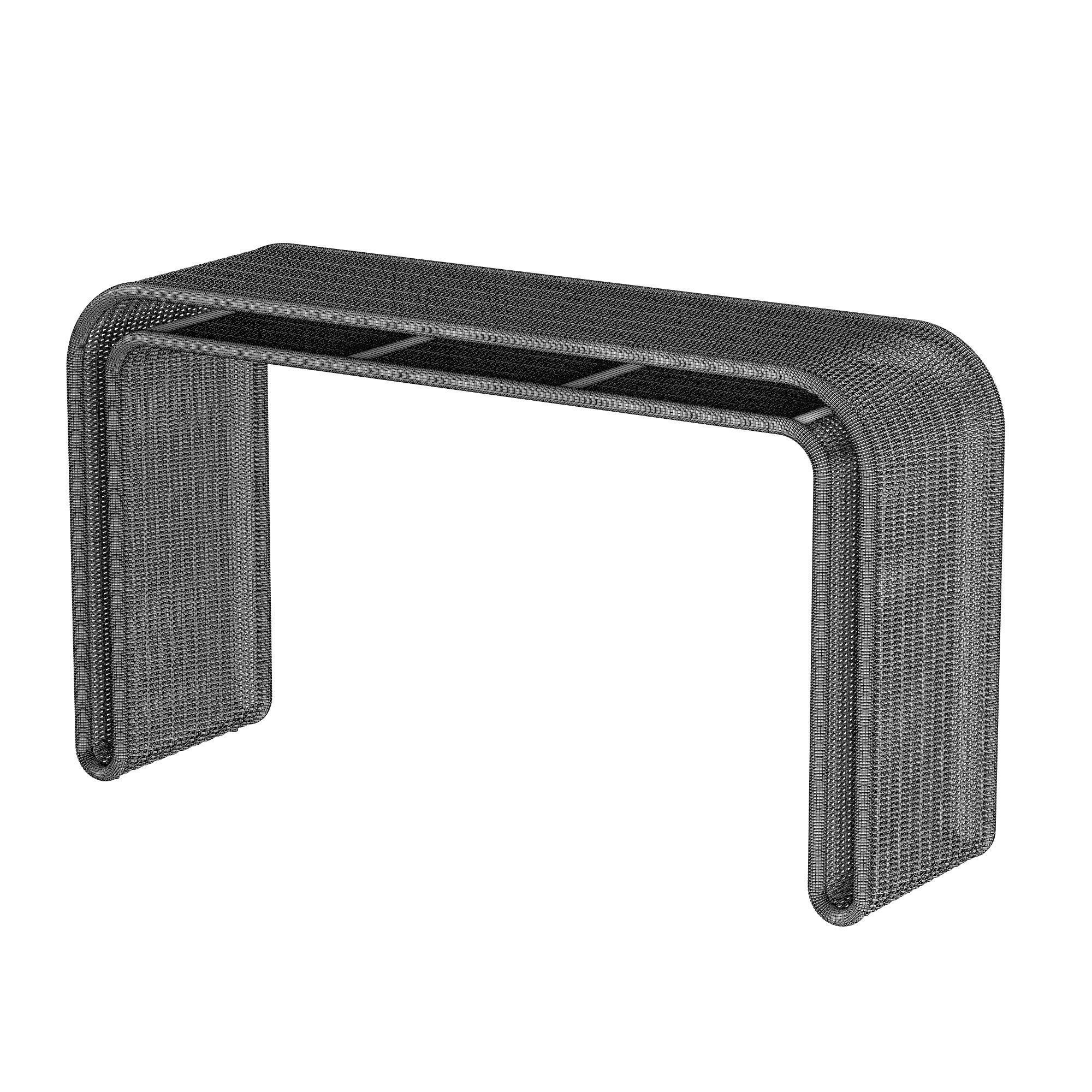 PENIDA WICKER CONSOLE TABLE 3D model_4