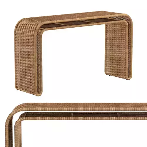 PENIDA WICKER CONSOLE TABLE