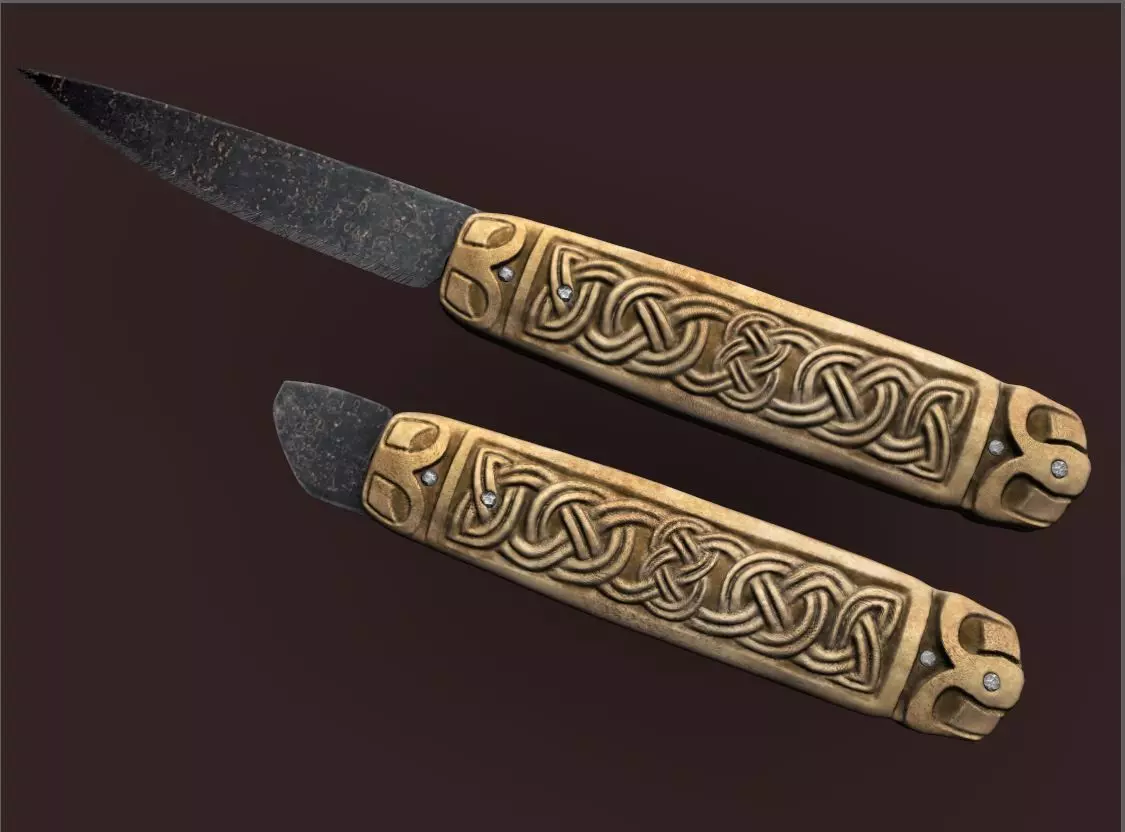 Canterbury Knife Low-poly 3D model