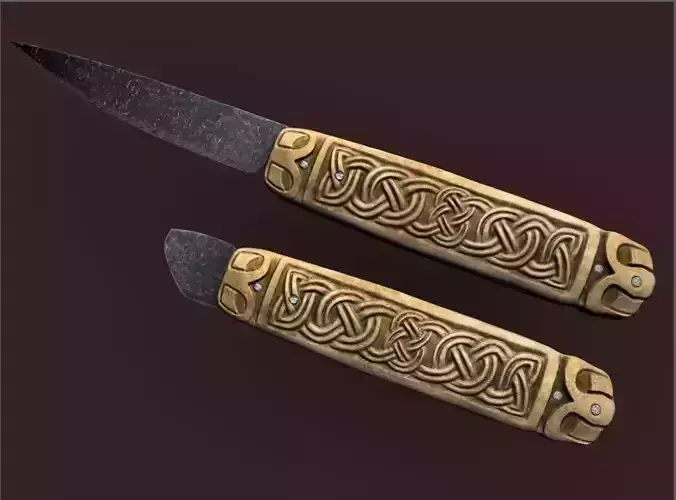 Canterbury Knife Low-poly 3D model