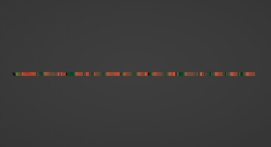 wavy A to Z letters sign alphabet numbers set pendant 3D print model_2