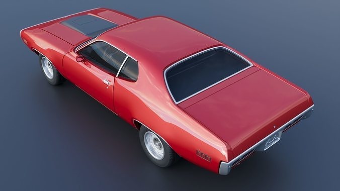 Plymouth Road Runner 1971 3D print model 6
