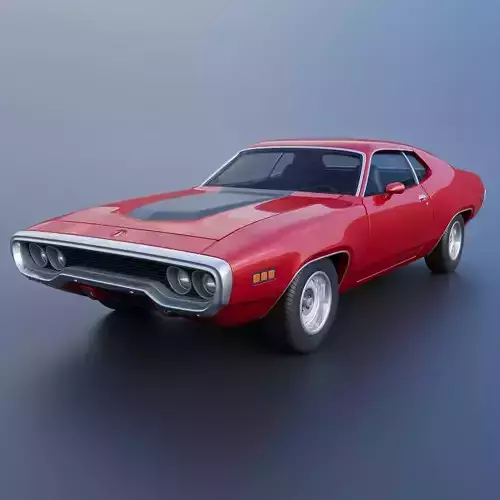 Plymouth Road Runner 1971 3D print model