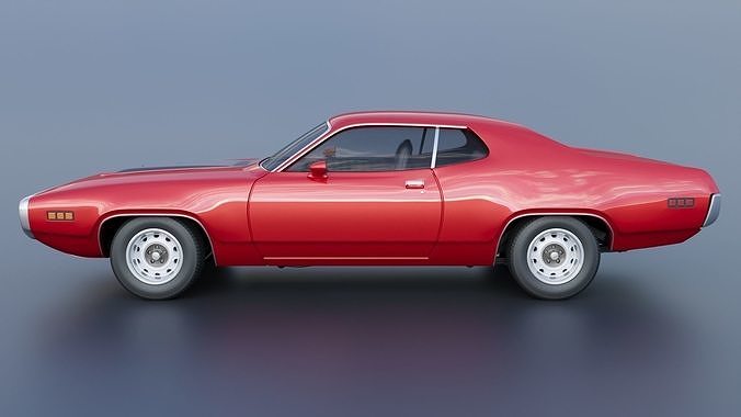Plymouth Road Runner 1971 3D print model 4