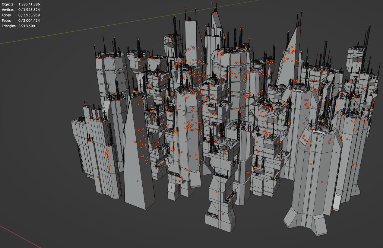 Alien Planet Sci-Fi Fantasy City 3D model_18