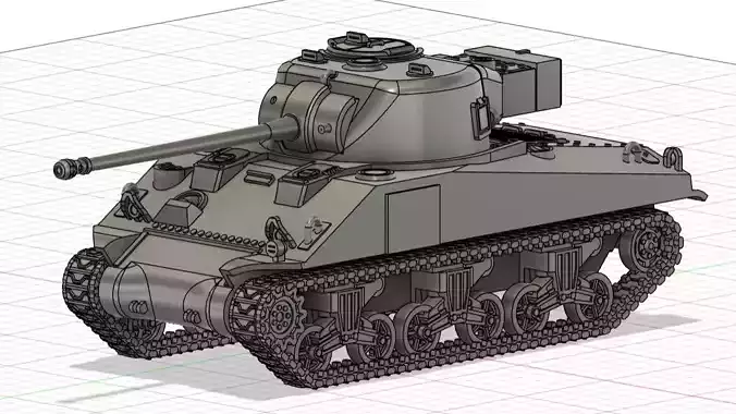 Sherman Firefly IC 3D print model