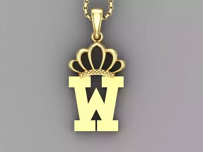 W Crown initail Letter