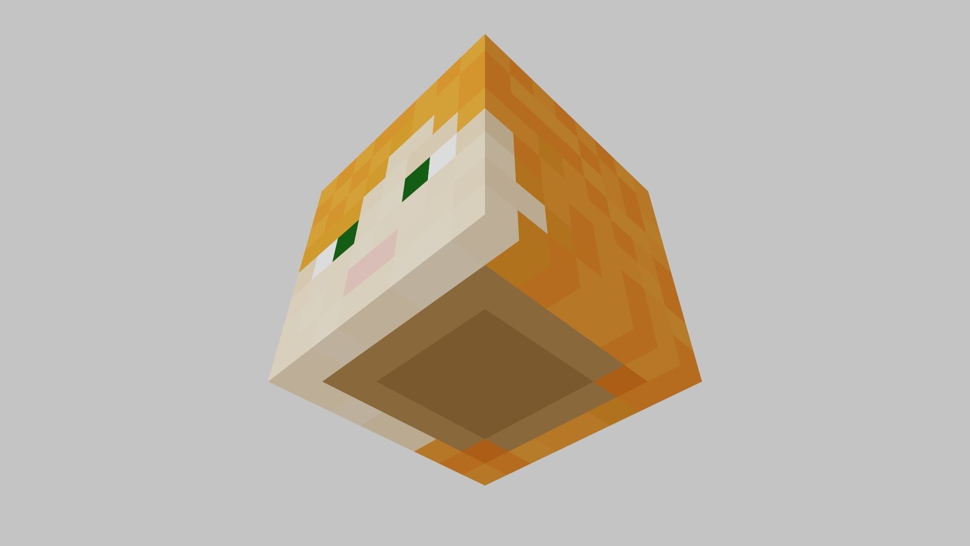 MineCraft Alex head model Low-poly 3D model_8
