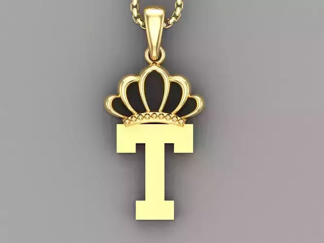 T Crown initail Letter