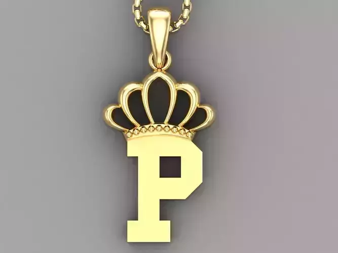 P Crown initail Letter