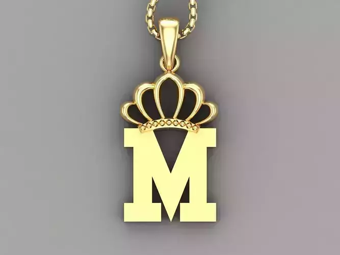 M Crown initail Letter