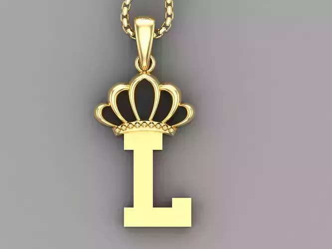 L Crown initail Letter