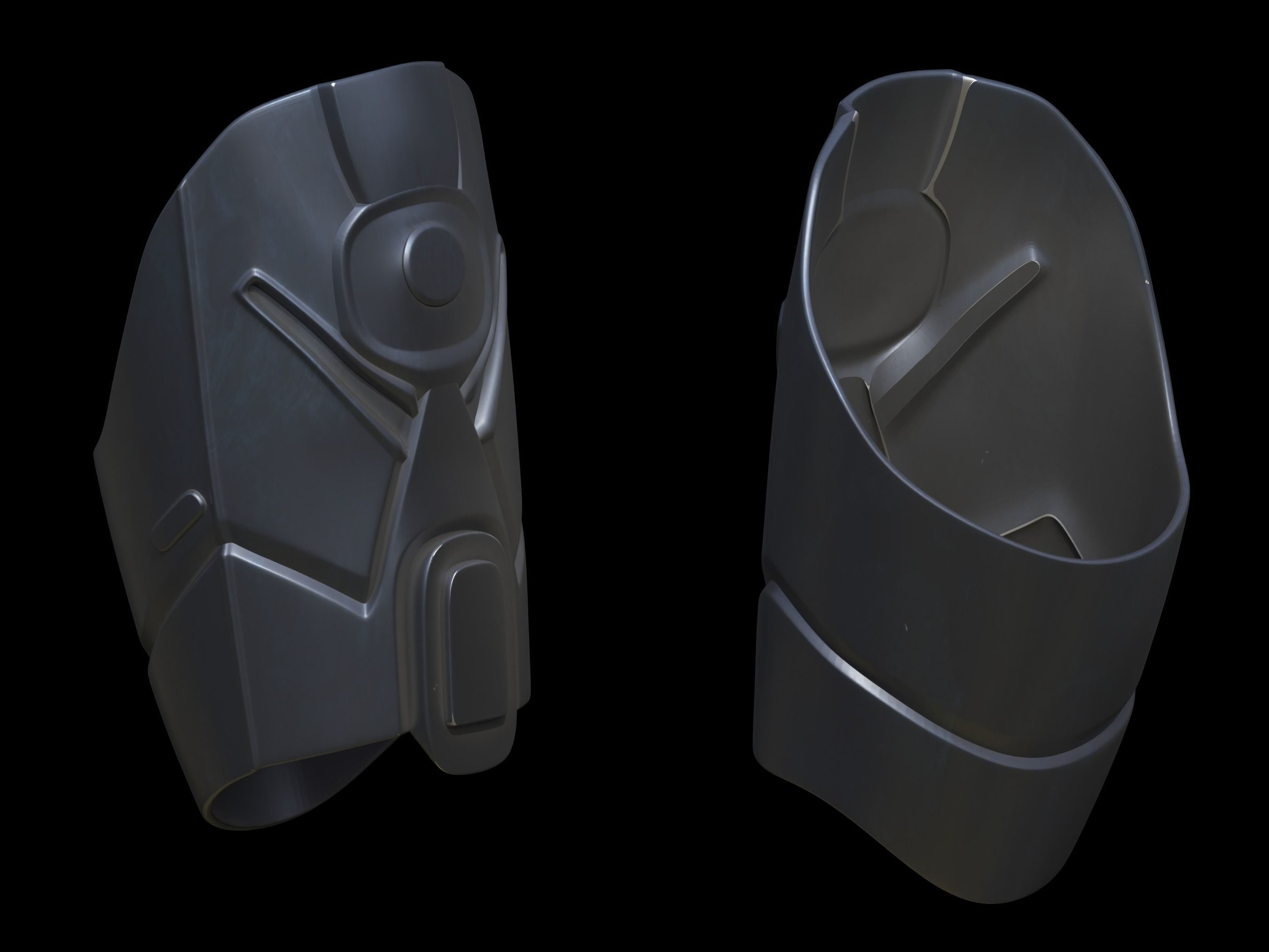 Bat Mando armor 3d print files 3D print model_7
