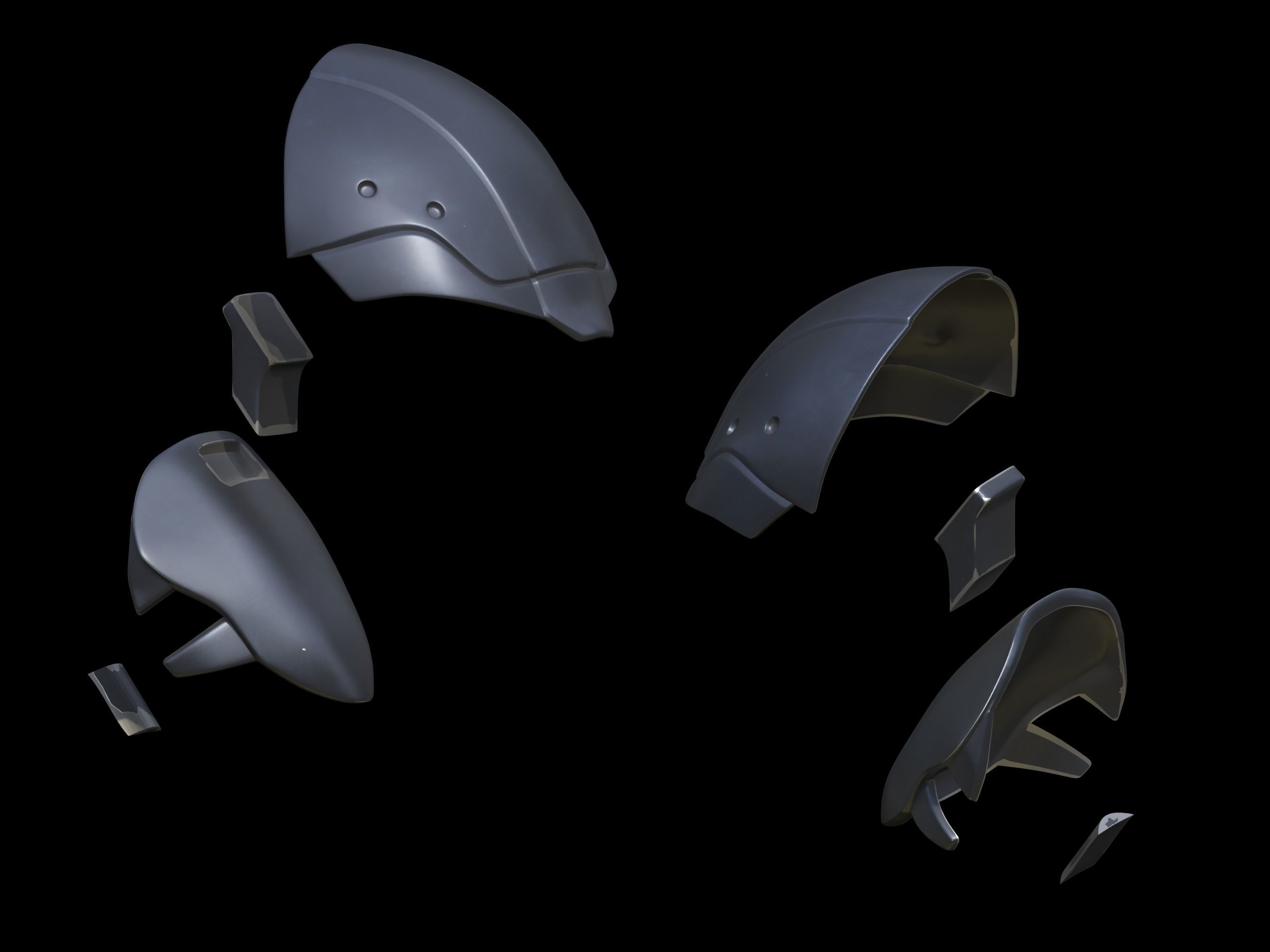 Bat Mando armor 3d print files 3D print model_4