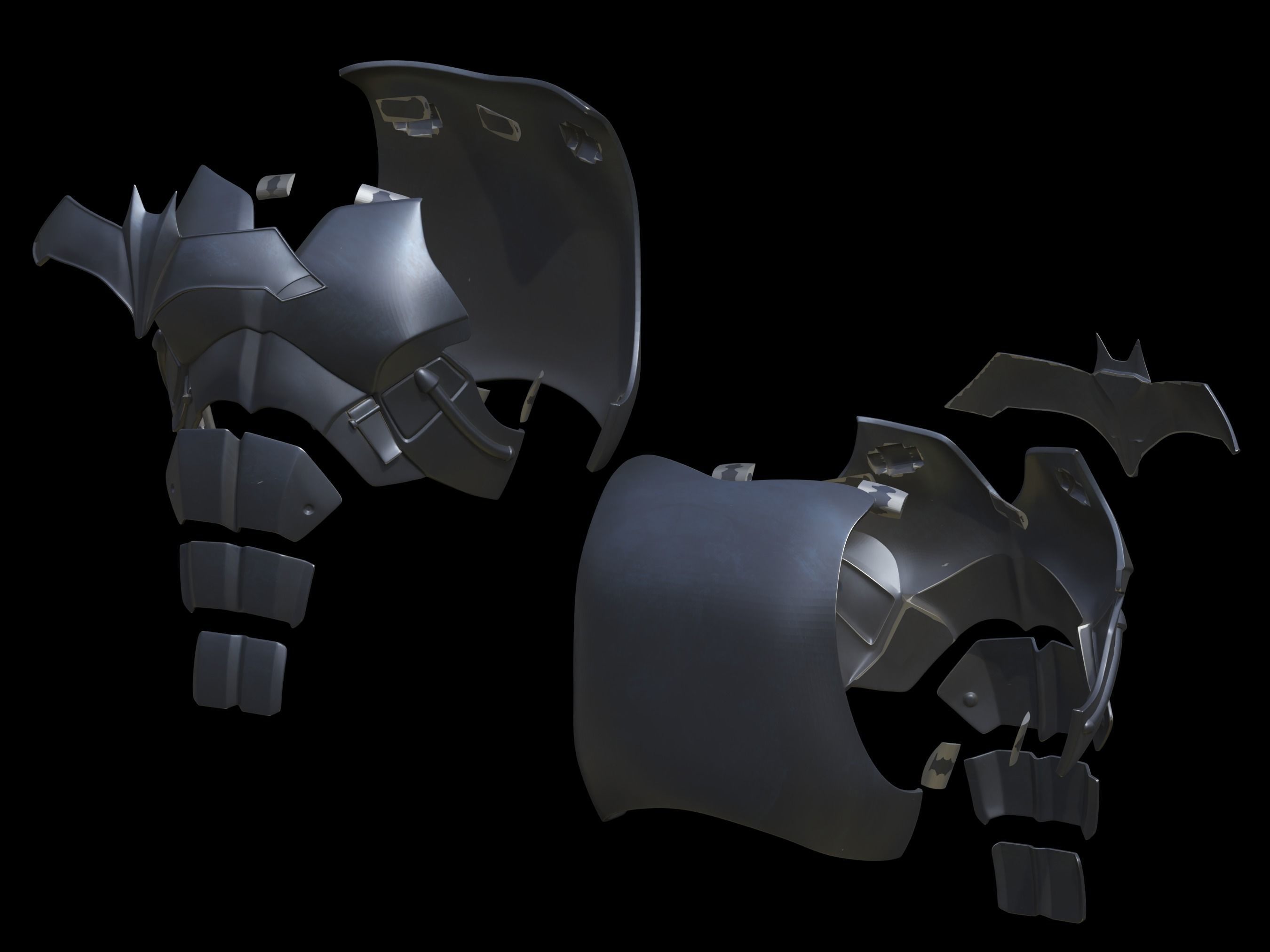 Bat Mando armor 3d print files 3D print model_2