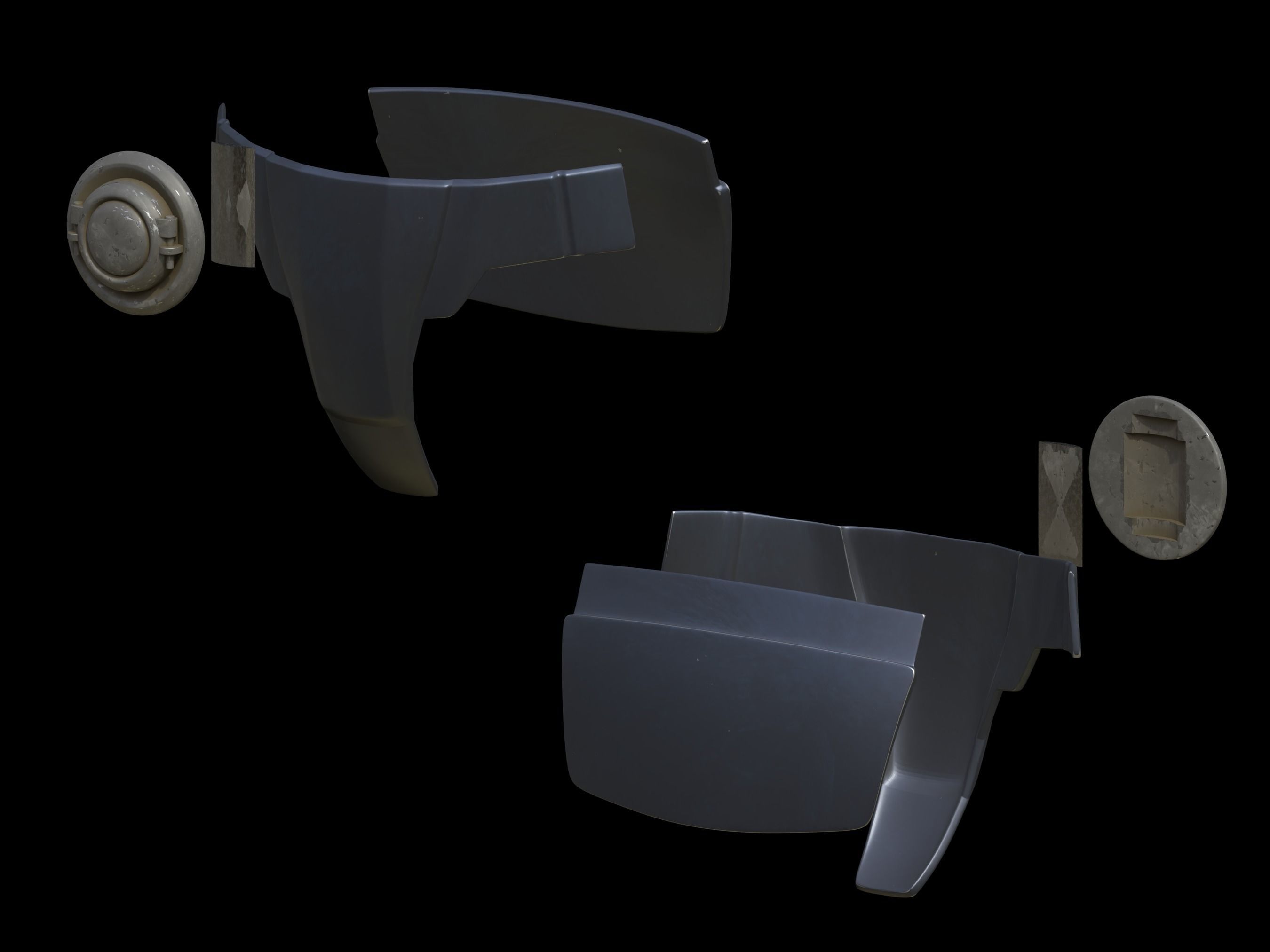 Bat Mando armor 3d print files 3D print model_3