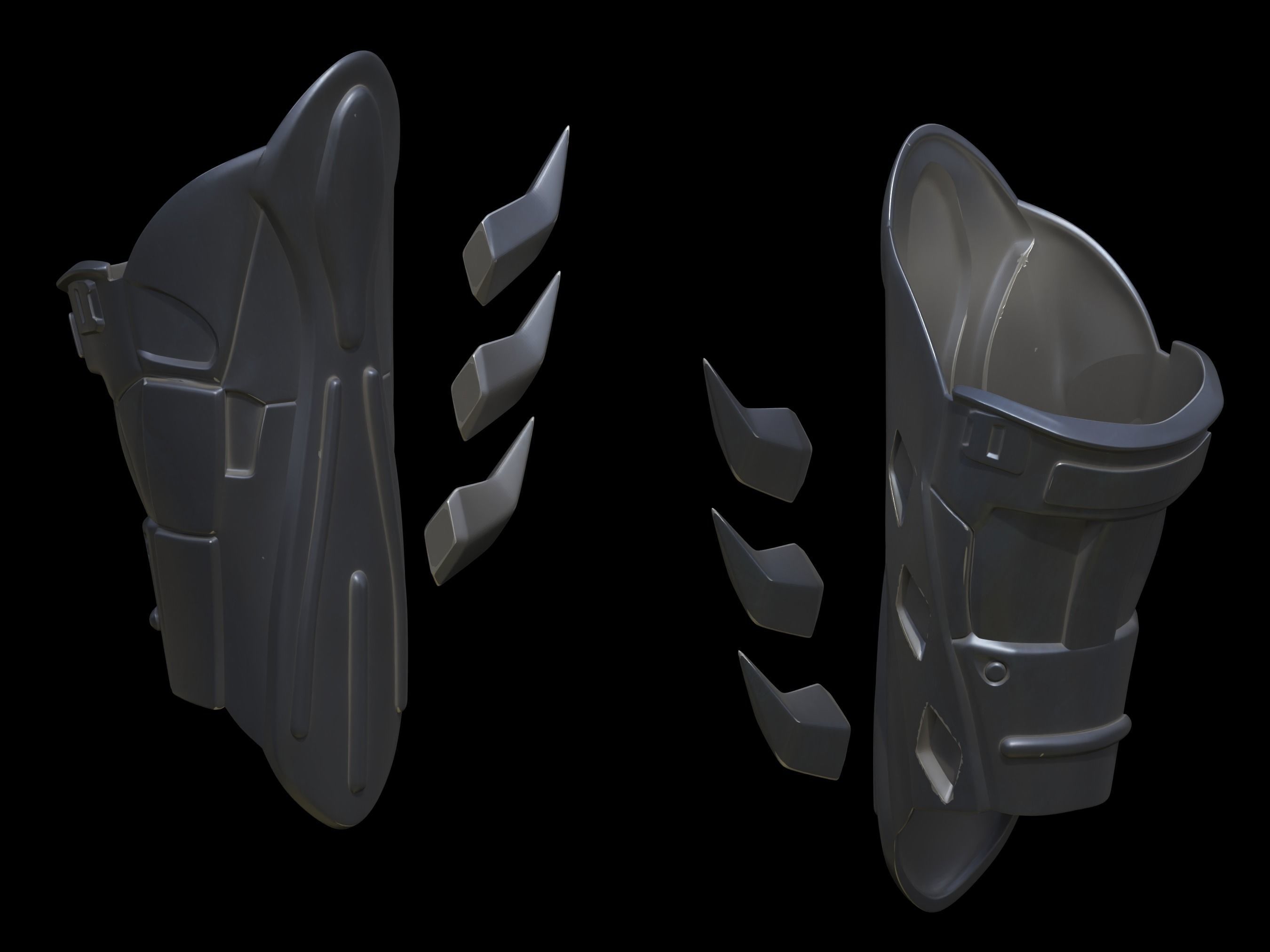 Bat Mando armor 3d print files 3D print model_5