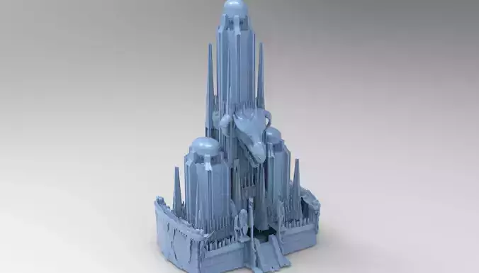 Aqua lizardman temple tower