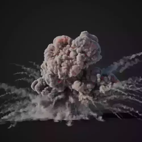 Animated Explosion 6 vol2 3D model