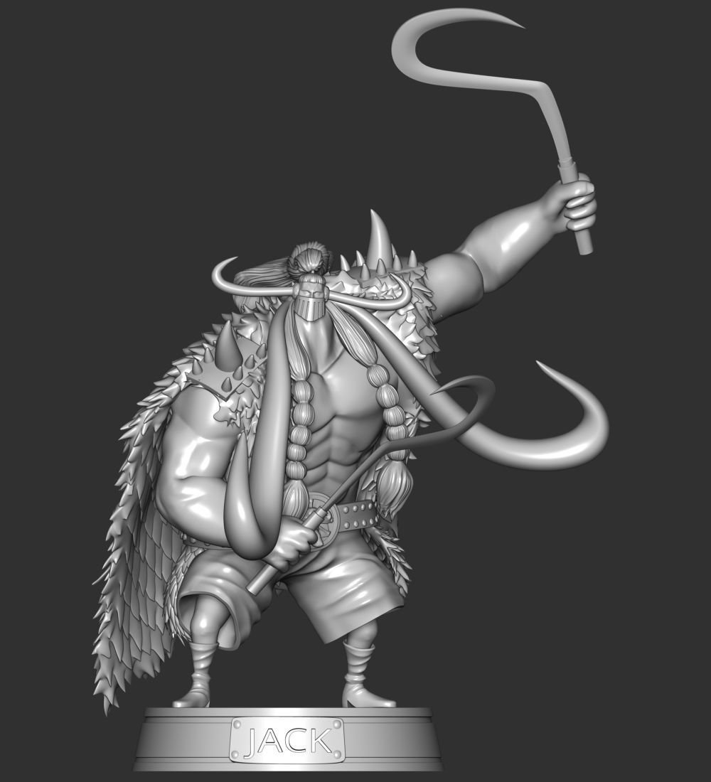 One Piece - Jack 3D print model_9