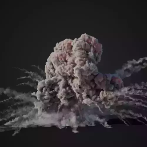 Animated Explosion 18 vol2 3D model