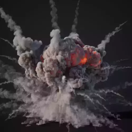 Animated Explosion 17 vol2 3D model