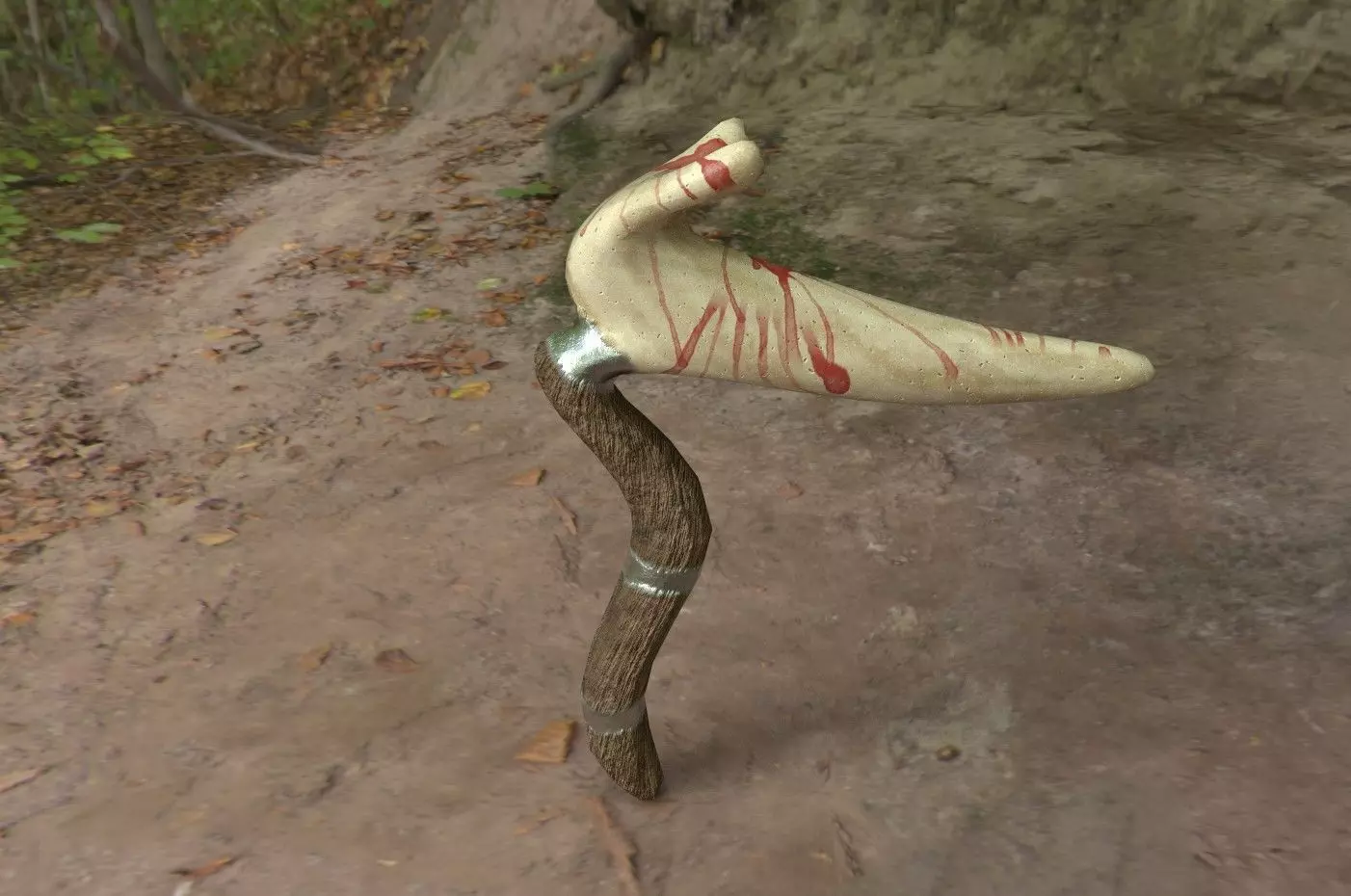 Hunting tomahawk Low-poly 3D model