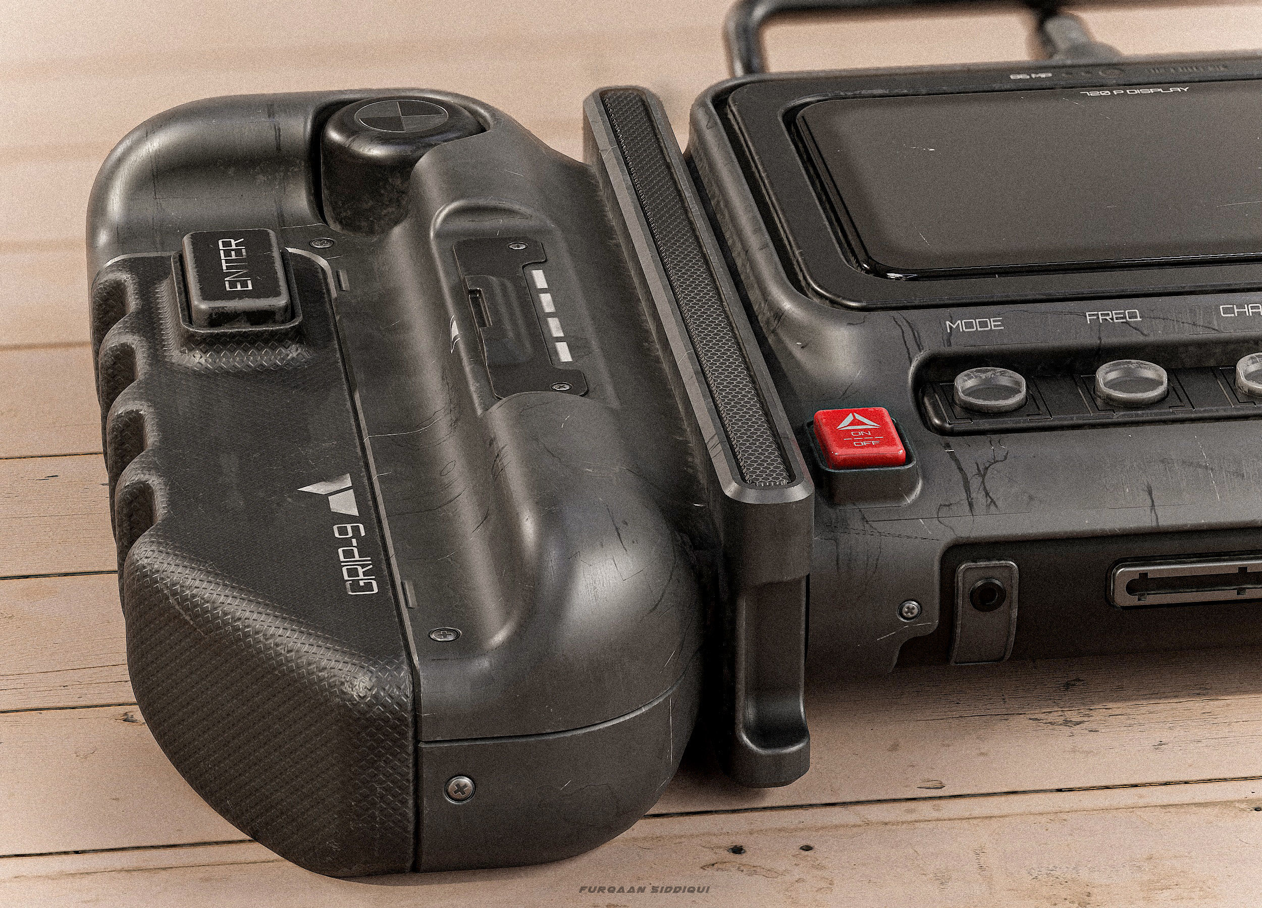 Sci-fi Controller V34 PBR Low-poly 3D model_6