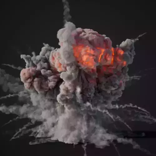 Animated Explosion 15 vol2 3D model