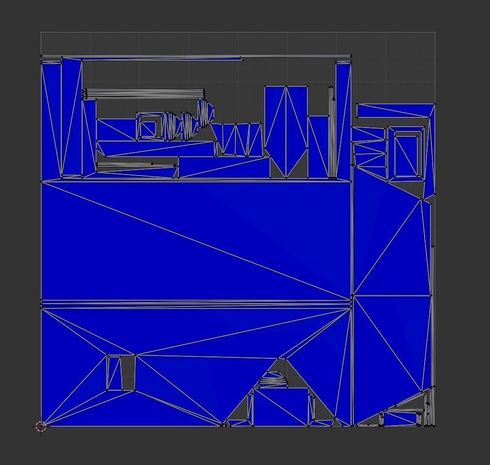 Medievel house Low-poly 3D model_8