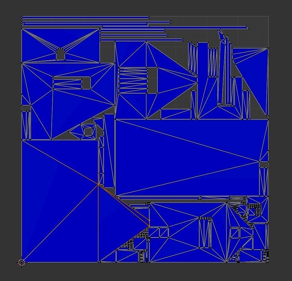 Medievel house Low-poly 3D model_9